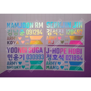 BTS Holographic Sticker