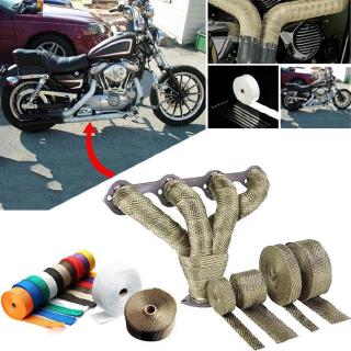 acew CAR Incombustible Turbo MANIFOLD HEAT EXHAUST WRAP TAPE THERMAL STAINLESS TIES 1.5mm*25mm*5m