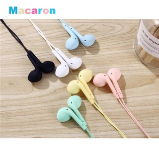 U19 Macaron Universal Headset with In-Line Multi-Function ear earphone Recommend For Online Class