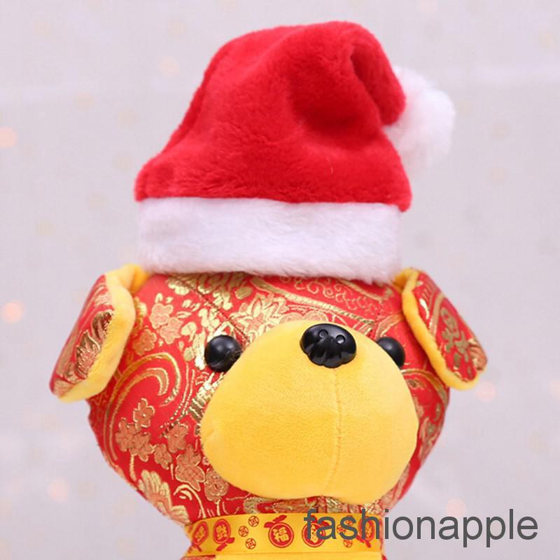 ❀❀ Christmas pet santa hat small puppy cat dog xmas holiday costume ornaments (7)