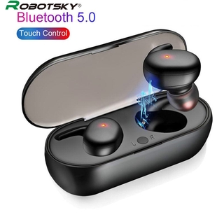 ROBOTSKY Y30 With Box TWS Wireless Bluetooth HeadPhone 5.0 Stereo Sports Waterproof Earbuds Touch Control for iPhone 11 X Huawei