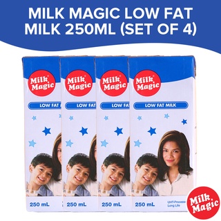 Milk Magic Low Fat Milk 250ml (Set of 4) - Nutritious Drink for Everyone