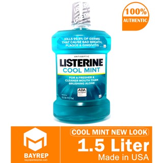 Listerine Cool Mint Antiseptic Mouthwash with Germ-Killing Oral Care Formula to Fight Bad Breath, Pl