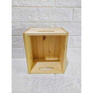 Small Wooden Crates Size: 8"L x 7"W x 5"H (2)
