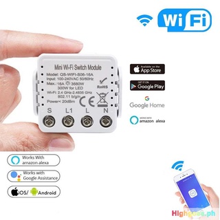 【Lowest Price】 WIFI Tuya Smart Switch WIFI Switch WIFI Socket Smart Switch Smart Socket 16A HG