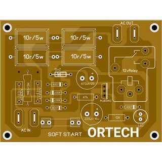 Soft Start for Amplifier 1pcs DIY PCB with guide only