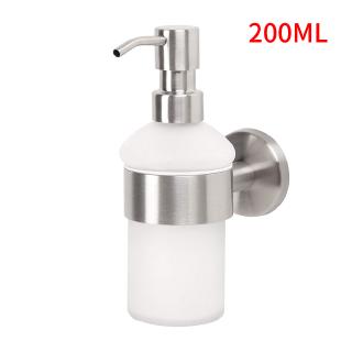 ❤M5❤ Soap Liquid 304 Stainless Steel Soap Dispenser Wall-Mounted Soap Pump Disinfectant Dispenser 200ML