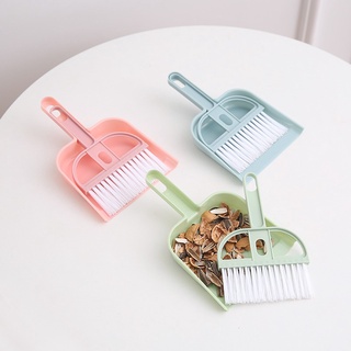 Mini Desktop Broom Dustpan Set Bed Sweeping Hair Trash Shovel Household Small Broom Keyboard Brush PP HappyFish