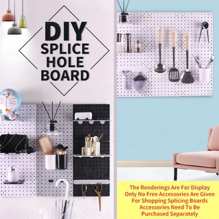 【Buy 3 Mainboards Get 1 Accessory】DIY Splice Plastic Hole Board Household Kitchen Storage Board Wall-Mounted Storage Hook