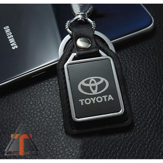 CK-05 TOYOTA Car Keychain High Grade Genuine Leather and Metal