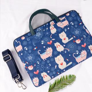 Lovely Cats Sling Laptop Bag 15.6/14/13.3/12/11.6in Notebook MacBook Briefcase Handbag PC Tablet Sleeve Casing Cute Travel Carry Bags