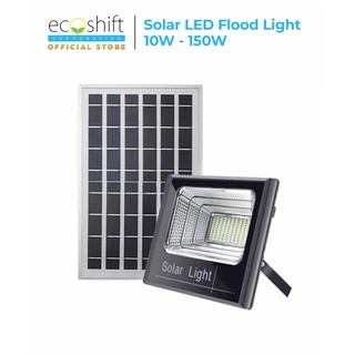 EcoShift 10W - 150W Weatherproof Solar LED Flood Light Daylight w/ Remote Control