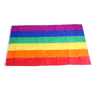 EG 90 x 150 cm Rainbow Flag Polyester for Lesbian Gay Bisexual Transgender (3)
