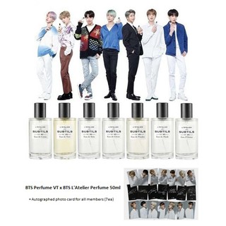 BTS Perfume VT x BTS L'Atelier Des Subtils Perfume 50ml + Autographed photo card for all members (7ea)