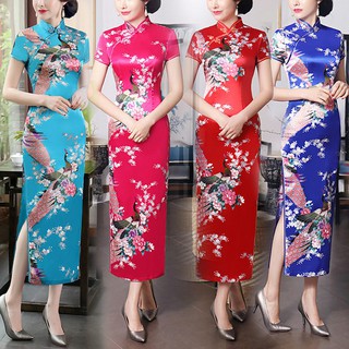 Charming Chinese women's Dress Long Cheongsam Evening Qipao Dress