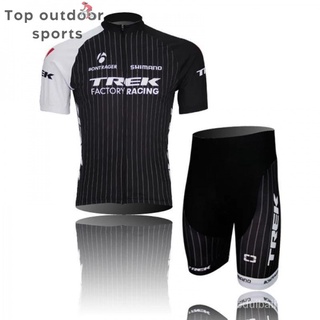 Black TREK Summer Breathable Mountain Self-Propelled Team Edition Short-Sleeved Cycling Outfit Suit Sports Quick-Drying Bicycle Clothing