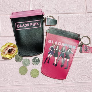 Korean Pop Black Pink Coin Purse Wallet - Flat Wallet
