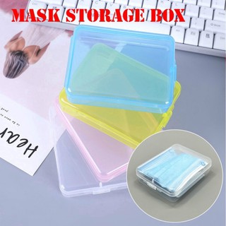 Portable Transparent Safe Dustproof Pollution-Free Face Masks Container Mask Storage Box Face Masks