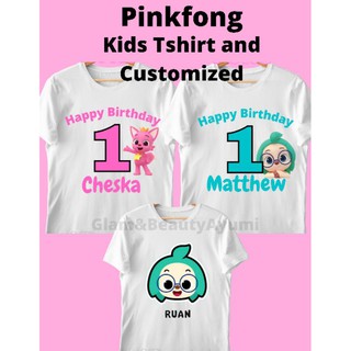 Pinkfong Kids Tshirt and Customized