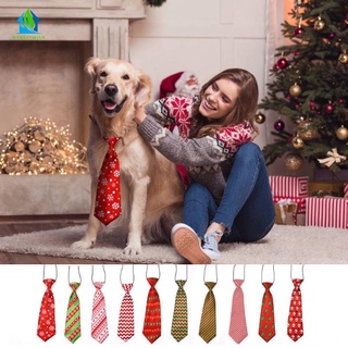 Christmas Pet Dog Necktie Adjustable Dog Puppy Collar Tie Xmas Pet Supplies
