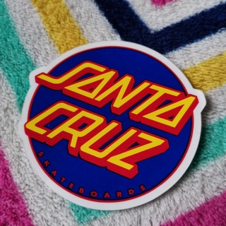 Santa Cruz Dot Blue & Yellow Sticker