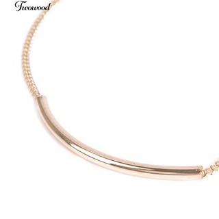 Golden Tone Elbow Pipe Chain Anklet Barefoot Sandal Foot Jewelry (3)