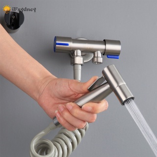 【IN STOCK】iFsydney 304 stainless steel bidet spray gun set washing butt shower shower pressurized toilet flusher nozzle set