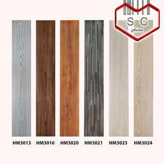 ▬✸SC High Quality Self-adhesive Vinyl Wood Planks 90cm x 15cm Floor Sticker LamVinyl Wood Tiles For