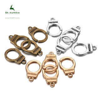 Handcuffs Charm Bracelet Pendant (10 Set/Bag)