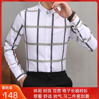 Kaiyuan Apparel Dippi Men s Men s Long Sleeve Shirt Korean Trend Casual Classic Plaid Shirt Plaid Sh