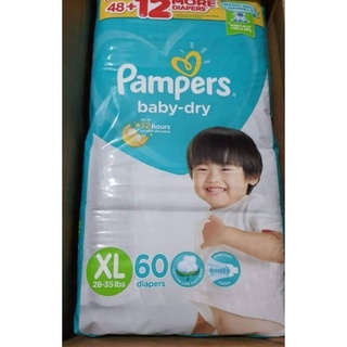 Pampers baby dry tape diaper XL 66 pcs ORIGINAL