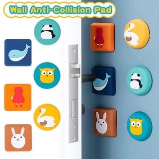 New Household Silicone Cartoon Handle Table Anti-collision Pads Behind The Door Room(COD)