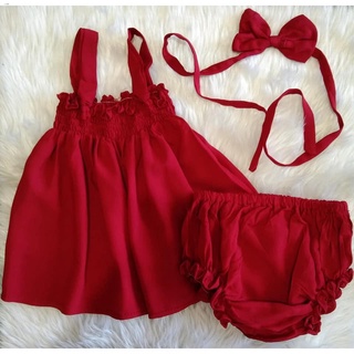 Hair Accessories✠▫┅3 Piece Romper TOP AND PANTY with head tie NOT A DRESS (4-10 months old) MEA