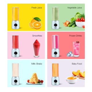 CkeyiN 420ML Electric Juicer Cup USB Rechargeable Fruit Mixing Machine Portable Blender With LED display (8)