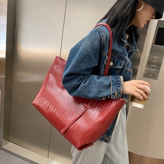 Large capacity bag handbag 2020 autumn new wave of Korean wild simple and stylish shoulder bag hand bag Ti Tuote (2)