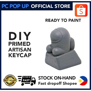 DIY Primed Artisan Keycap Among Us - Ready to Paint - Cherry MX switch - Artisan Keycaps