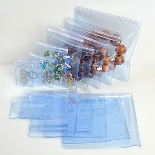 50x Jewelry Ziplock Zip Bags Resealable PVC Plastic Poly Bag