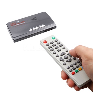 Digital DVB-T T2 dvbt2 TV Box VGA AV CVBS TV Receiver Converter With Remote Control HD 1080P VGA DVB