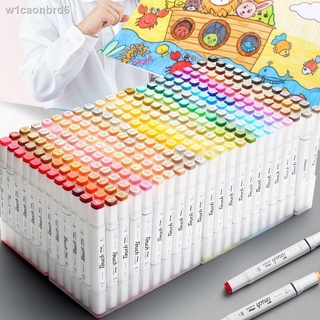 ♕○❖Marker Set 24/36/48/60/80 Color Painting Color Pen Pupils Watercolor Pen Double-headed Art Suppli