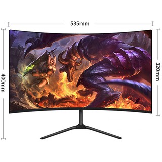 computer monitor24 Inch Curved LCD Computer Gaming Monitor For Pc Game Competition 4K 144hz 24" LCD