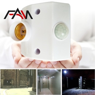 Fan E27 220V Infrared Motion Sensor Automatic Light Lamp Holder Switch Intelligent Light Base