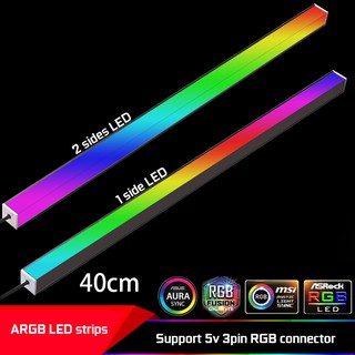 40cm 5v 3pin ARGB LED strips high density computer decor