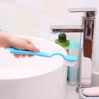 Double-Headed Long-Handled Shoe Washing Brush Decontamination Polishing Household Cleaning Long Handle (3)