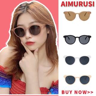 (Aimurusi) New Round Frame Sunglasses Women Retro Glasses Female Women Sunglasses Female Retro Glasses