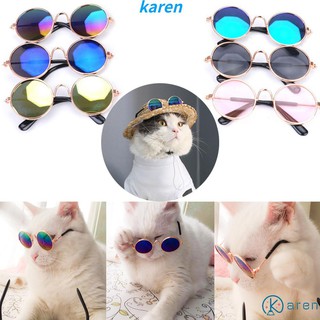 【Ready Stock】❀☎KAREN Cute Dog Cat Glasses Fashion Pet Eye Protection Sunglasses Eye-wear Cool