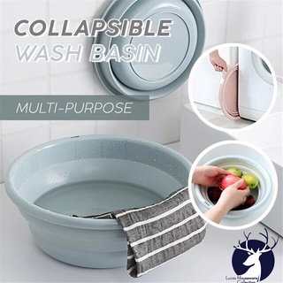 Multipurpose Plastic Collapsible Basin Folding Bucket Foldable Basin Washing Laundry Basin