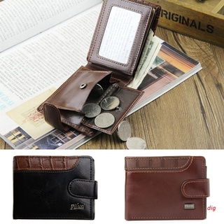 dig Chic Men Leather Wallet Vintage Coin Purse Clutch ID Credit Card Holder Billfold