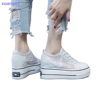 Thick-soled white shoes women s shoes summer 2021 new trendy all-match breathable thin mesh casual shoes with skirt