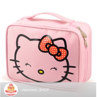 A. Hello Kitty Character Cosmetic Bag Travel Bag
