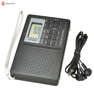 Digital Radio with Alarm Clock Sleeping Timer Function Battery Operated Stereo Radio AM/FM/SW